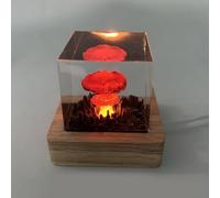 Handmade Original Atomic Bomb Resin Lava Lamp USB Night Halloween Crafts Xmas Y2P2 Gifts Table Gifts Bedroom Light Lamp