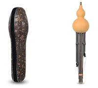 Handmade Original Ecological Natural Hulusi Adult Beginners Playing C Key Bb Professional(Purple 2,C)