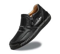 Handmade Orthopedic Sneakers for Women with Soft Comfort Slip On Design and Low Heel Support n78 Black