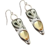 Handmade Owl Earrings, Vintage Barn Owl Pendant A light and airy bohemian gift for nature-loving ladies.