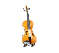 Handmade Painted Solid Wood Violin Suitable For Beginners To Practice Playing Treble Violin(Light brown)
