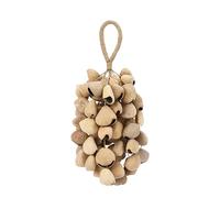 Handmade Pangi Fruit Hand Bells & Wind Chimes - Natural Seed Bell Organic Musical Instrument for Sound Healing, Meditation & Performance
