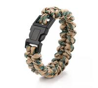 Handmade Paracord Rope Cord Survival Hiking Camping Bangle Bracelet FishboneShap-Mixed Gray