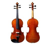 Handmade Performance-grade Violin Single-board Maple Back Spruce Top 4/4 3/4 1/2 1/4 1/8 Size Violin Instrument (Color : Ebony 1/4)