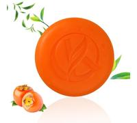 Handmade Persimmon & Goat Milk Soap Bar | Natural Deodorising Body Wash for Underarms & Feet | Eliminates Old People Smell & Body Odour | Gentle Moisturising Cleanser for Sensitive Skin (100g)