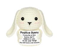 Handmade Plush Bunny - Knitted Crochet Animal Toy, Plush Rabbit | Durable Durable Portable Toy for Family Souvenirs, Home Nursery Decoration, Vac