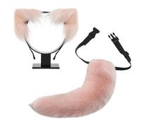Handmade Plush Cats Ears Headbands Fauxs Furs Tail For Halloween Cosplay Party Costumes Accessories For Kids Adult Cats Ears And Tail Set