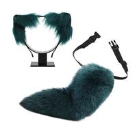 Handmade Plush Cats Ears Headbands Fauxs Furs Tail For Halloween Cosplay Party Costumes Accessories For Kids Adult Cats Ears And Tail Set