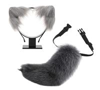 Handmade Plush Cats Ears Headbands Fauxs Furs Tail For Halloween Cosplay Party Costumes Accessories For Kids Adult Cats Ears And Tail Set