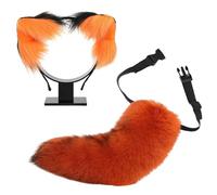 Handmade Plush Cats Ears Headbands Fauxs Furs Tail For Halloween Cosplay Party Costumes Accessories For Kids Adult Cats Ears And Tail Set