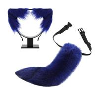 Handmade Plush Cats Ears Headbands Fauxs Furs Tail For Halloween Cosplay Party Costumes Accessories For Kids Adult Cats Ears And Tail Set