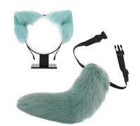 Handmade Plush Cats Ears Headbands Fauxs Furs Tail For Halloween Cosplay Party Costumes Accessories For Kids Adult Cats Ears And Tail Set