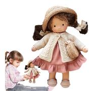 Handmade Plush Doll - Soft Fantasy Figure, Charming Fabric Companion, Whimsical Gift Toy With Artistic Detailing | Delightful Keepsake For Elevating Childhood Imagination Enriching Holiday Moments