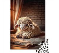 Handmade Plush Lamb Toy 1000 Piece Jigsaw Puzzle, 38x26cm/1000pcs, for Adults, Relaxing Indoor Activity, Family Time And Puzzle Lovers