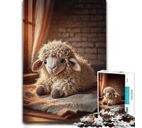 Handmade Plush Lamb Toy Colourful Jigsaw Puzzle for Adults, 500 PCS