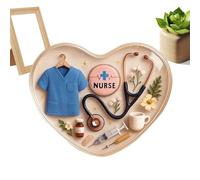 Handmade Pocket Nurse Hug,2D Acrylic Motivational Keepsake, Heart Shaped,Inspirational Card With Sweet Messages,Appreciation Keepsake