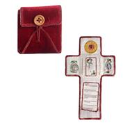 Handmade Pocket Prayer Shrine Mini Travel Altar With SilverCross, Christian Folding Shrine Quilt, Daily Devotional Books, Encouragement Christian SpiritualGifts For Church Friend Family