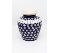 Handmade Polish Pottery Vase (17cm) Ania Pattern