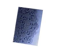 Handmade Pop Up Wedding Card, Wedding Invitations Multicolor Laser Cut Trifold 125x180mm 25/50 Pcs(Purple,25pcs)
