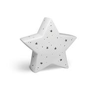 Handmade Porcelain Night Light for Kids - Star LED Table Lamp, Soft Glow Nursery Nightlight for Children's Bedroom, Baby Room Decor