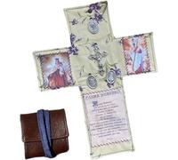 Handmade Portable Catholic Altar For Daily Prayer & Devotion, Christian Catholic Gifts, Pocket Travel Shrine With Cross & Rosary, Christian Faith Companion, For Travel & Spiritual Practice