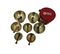 Handmade Premium 7 Chakra Tibetan Singing Bowl Set - Handcrafted for Meditation, Yoga, and Sound Healing - Includes Mallet and Cushion