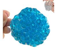 Handmade Pressure Relief Balls, Sensory Squeeze Toy, Portable Stress Relief Balls for Hands with Noisy Sound, Handmade Fidget Toys for Anxiety Stress Relief (Blue)