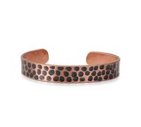 Handmade Pure Copper Bracelet for Women and Men - Thickest Copper Bracelet for Pain Relief and Stress Relief - Adjustable Carved Copper Bracelets to Fit many Size Wrist -The most ideal thickness, with