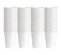 Handmade Pure White Disposable Cup Paper Cup Thickened Durable Home Commercial Cup Coffee Cup 100 210ml Cups for Kitchen Set Glass (White, One Size)