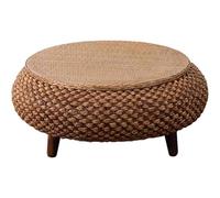 Handmade Rattan Coffee Table with Storage, Ideal for Windowsill Japanese Restaurant Picnic