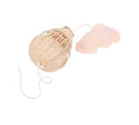 Handmade Rattan Hot Air Balloon Wall Decor for Nursery Lightweight Photography Prop for Shower Unique Decorative Craft for Rooms