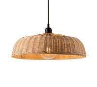 Handmade Rattan Pendant Light - Adjustable Ceiling Lamp for Kitchen Islands, Bars & Hallways - 30cm Modern Design, Stylish Home Decor, Eco-Friendly Lighting