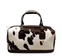 Handmade Real Cowhide Leather Travel Bag - Large Duffle Holdall for Weekend, Gym, or Business Trips