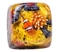 Handmade Resin Artisan Keycap - Coral Reef Ocean Theme with Sea Creatures- 1U ESC Key - Cherry MX Mechanical Keyboard Compatible - 3D Mini Aquarium Design (Nemo Fish-1)