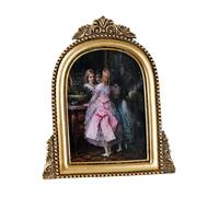 Handmade Resin Vintage Domed Picture Frame with Easel for Table and Wall 5" x 7"