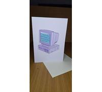 Handmade Retro Computer Shaker Card, You're the Best Thing I've Found on the Internet, Novelty Greeting Card