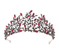 Handmade Retro Crystal Leaves Tiaras Crowns Princess Queen Prom Rhinestone Veil Tiara Wedding Hair Accessory Wedding Hea
