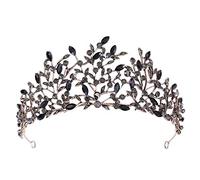 Handmade Retro Crystal Leaves Tiaras Crowns Princess Queen Prom Rhinestone Veil Tiara Wedding Hair Accessory Wedding Hea