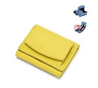 Handmade Rfid Soft Leather Purse - Women's Foldable Short Wallet, Minimalist Small Trifold Wallet, Lady Pocket Coin Purse, Multi Card Holders Wallet (12)