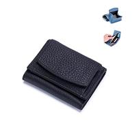 Handmade Rfid Soft Leather Purse - Women's Foldable Short Wallet, Minimalist Small Trifold Wallet, Lady Pocket Coin Purse, Multi Card Holders Wallet (2)