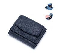 Handmade Rfid Soft Leather Purse - Women's Foldable Short Wallet, Minimalist Small Trifold Wallet, Lady Pocket Coin Purse, Multi Card Holders Wallet (9)