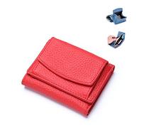 Handmade Rfid Soft Leather Purse - Women's Foldable Short Wallet, Minimalist Small Trifold Wallet, Lady Pocket Coin Purse, Multi Card Holders Wallet (5)