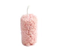 Handmade Rose Pillar Candle, Sculpted Floral Scented Candle | Luxury Home Decor & Unique Birthday Gift for Women, Her