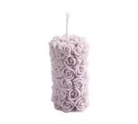 Handmade Rose Pillar Candle, Sculpted Floral Scented Candle | Luxury Home Decor & Unique Birthday Gift for Women, Her