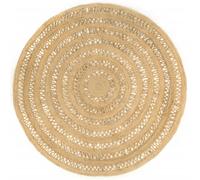 Handmade Rug Braided Jute 210 cm Berkfield Home Brown 100cm diameter