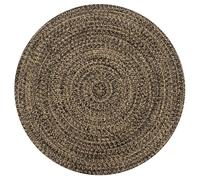 Vidaxl Handmade Rug Jute Black And Natural 150 Cm