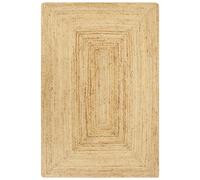 Handmade Rug Jute Natural 120x180 cm Berkfield Home Brown 100cm diameter