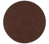 Handmade Rug Jute Round 120 cm Brown Berkfield Home Brown 100cm diameter