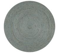 Handmade Rug Jute Round 150 cm Olive Green Berkfield Home Green 100cm diameter