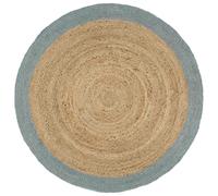 Handmade Rug Jute with Border Living Room Floor Carpet Area Rug Mat vidaXL